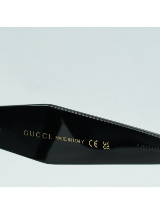Gucci GG0796S 001 Women Sunglasses Black Square Frame, Grey Lenses main image 6